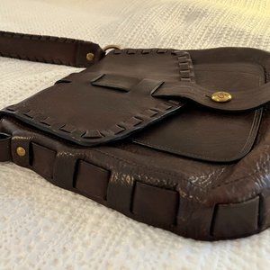 Coach Legacy Thompson Julia Mahogany Whipstitch Leather Shoulder Bag